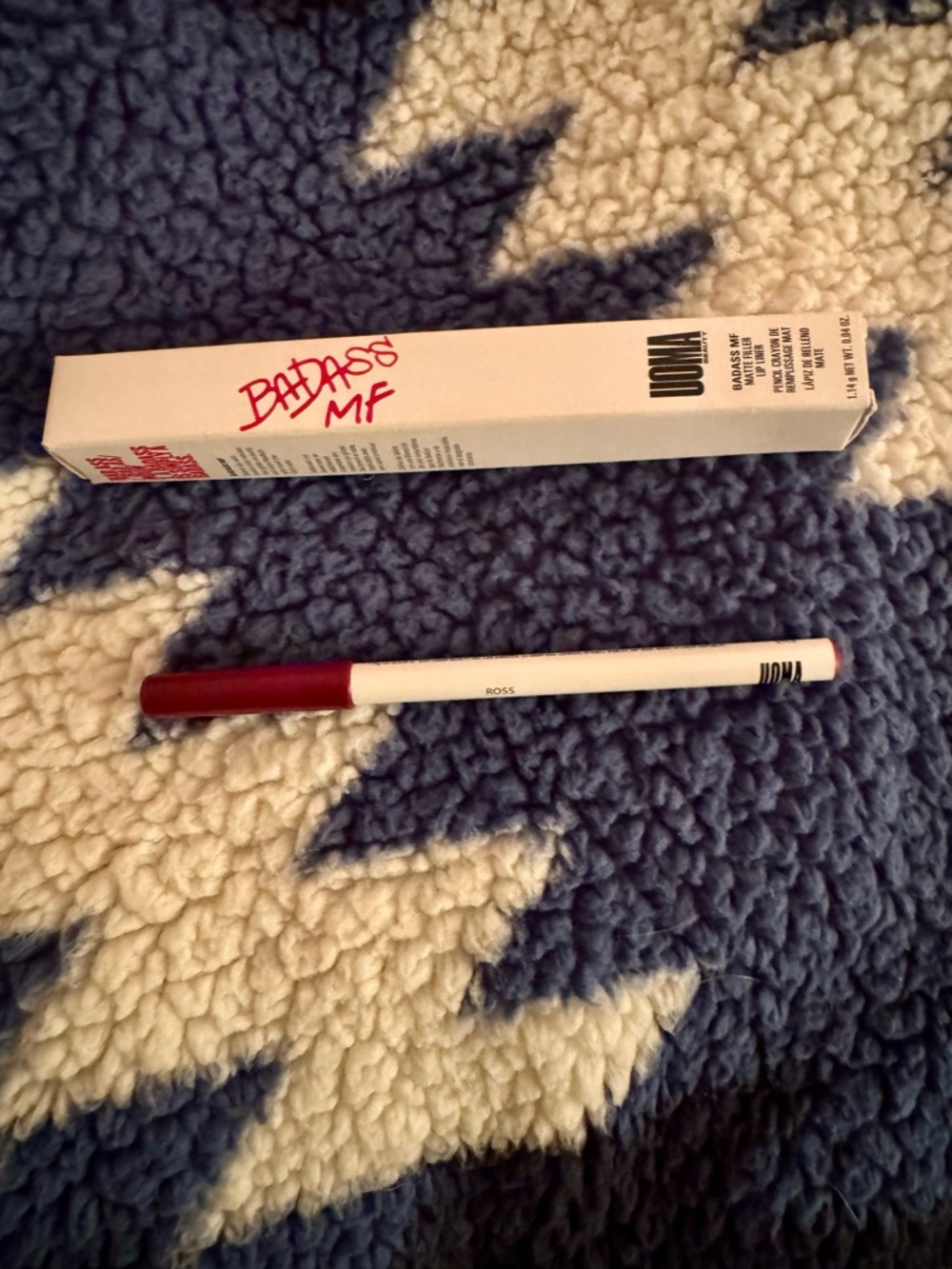 Uoma Beauty Badass MF Lip Liner - White Packaging with Red Accent